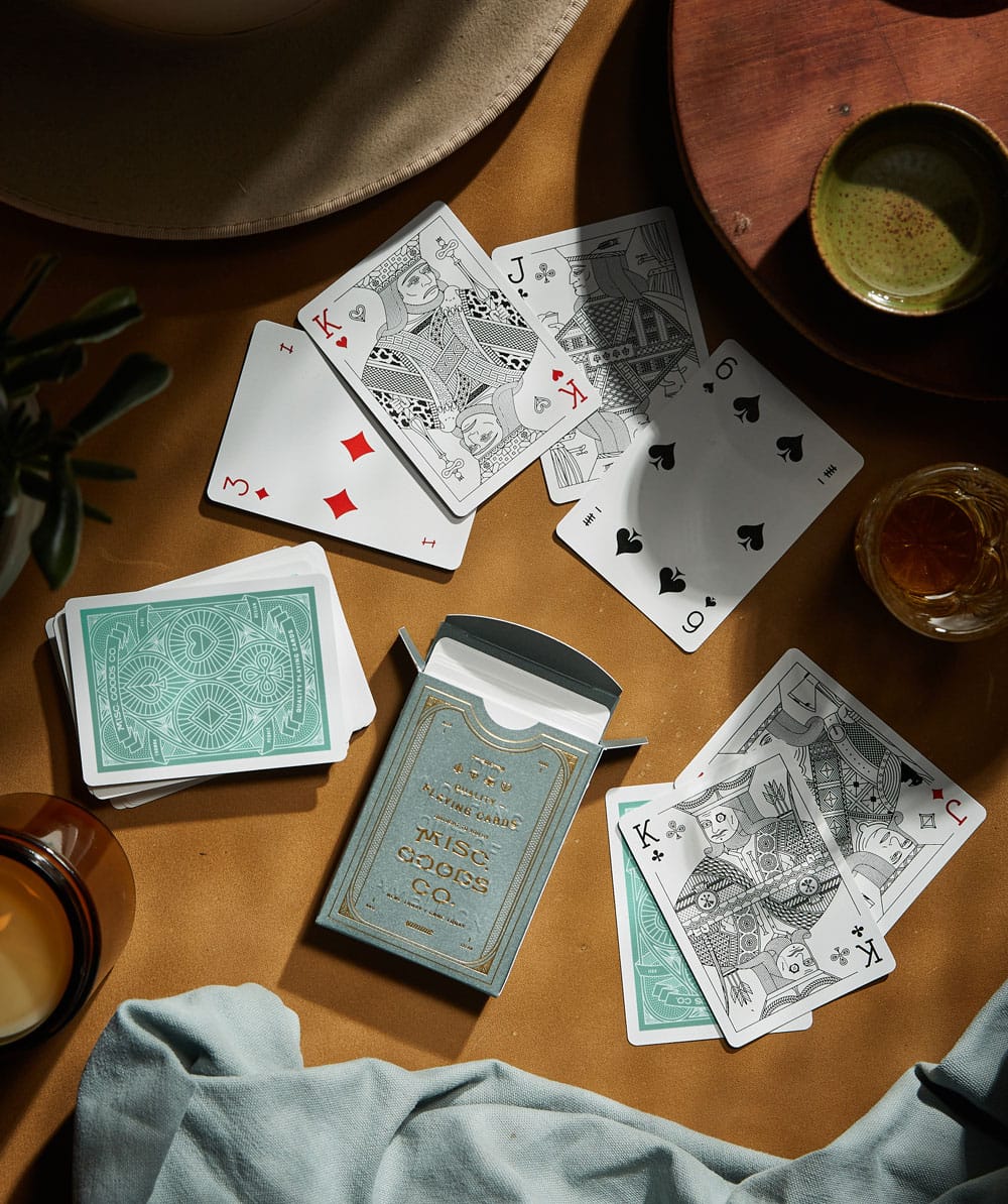Cactus cards on table