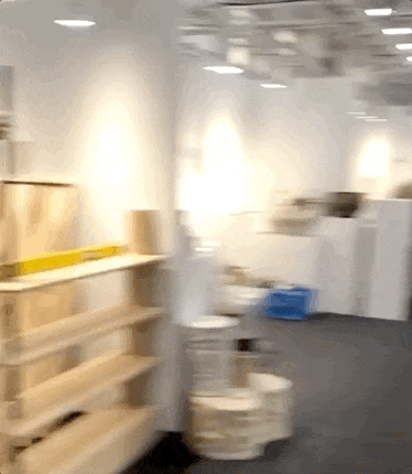 Tyler setting up stand