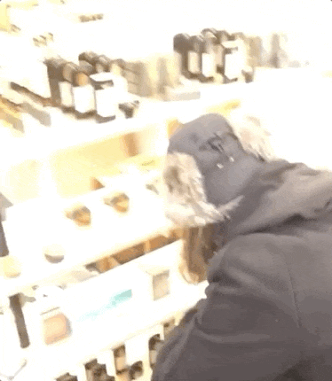 Customer looking at products