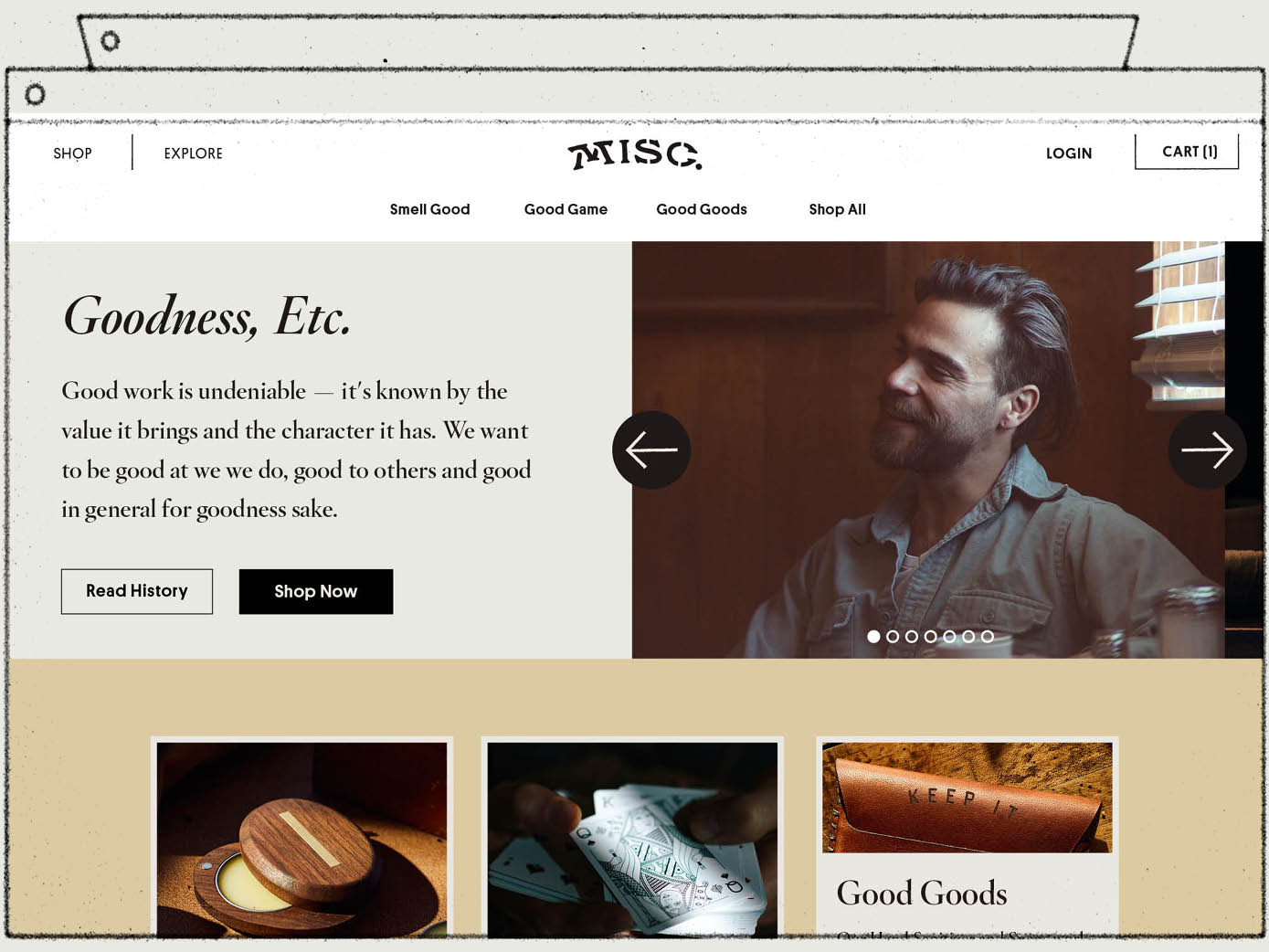 Website screenshot 1