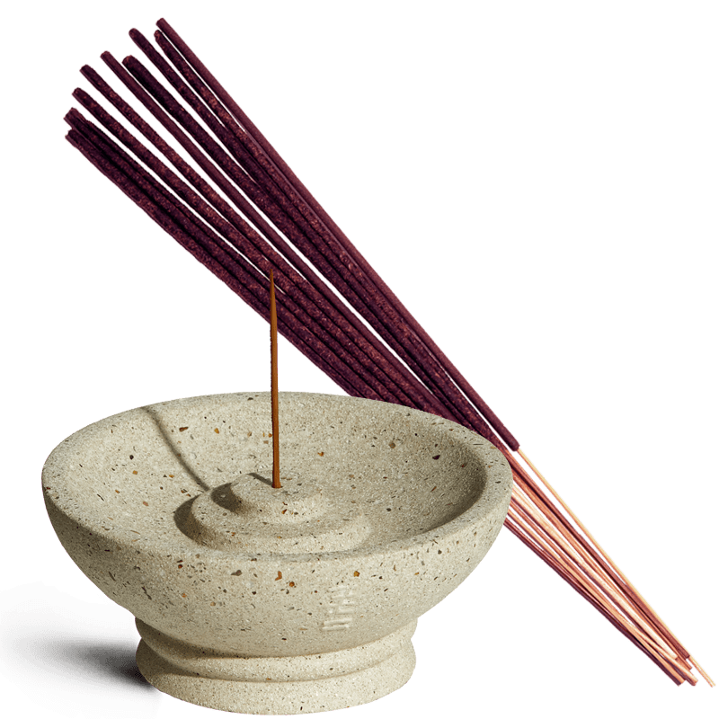 Stone Incense Holder + Incense