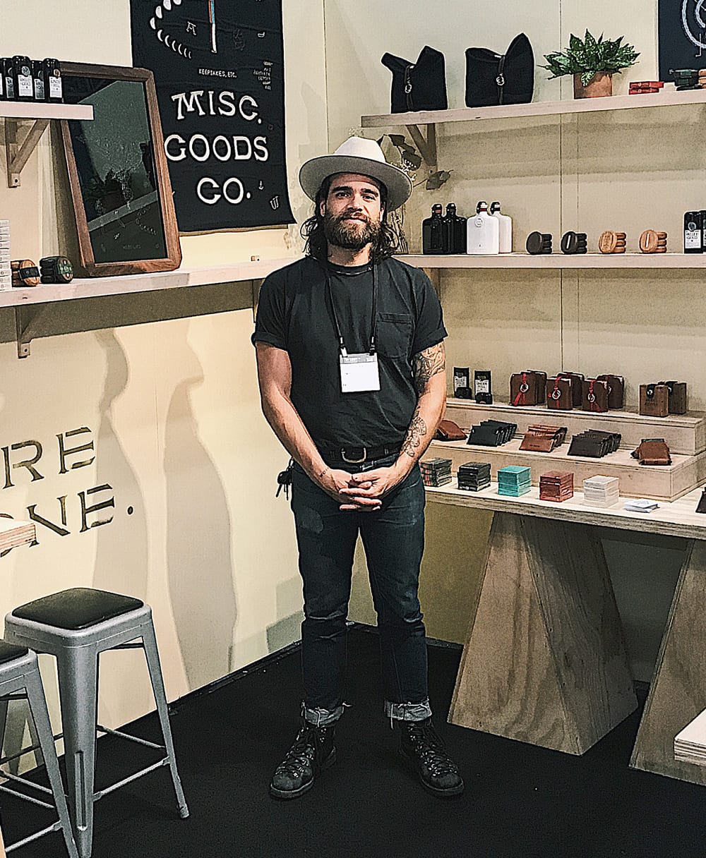 Tyler at trade show