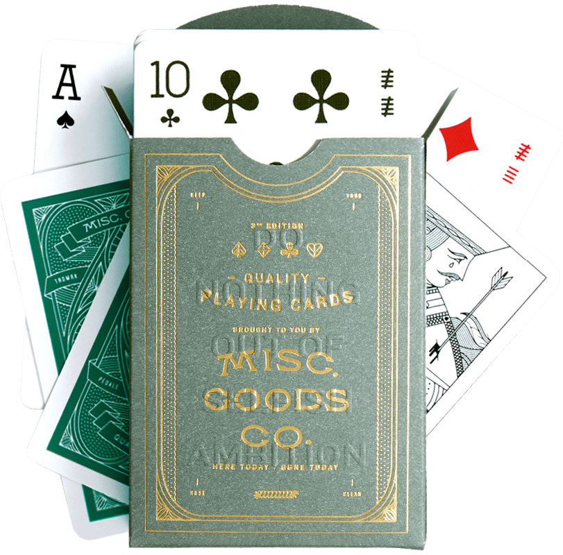 Playing card kit with three card decks