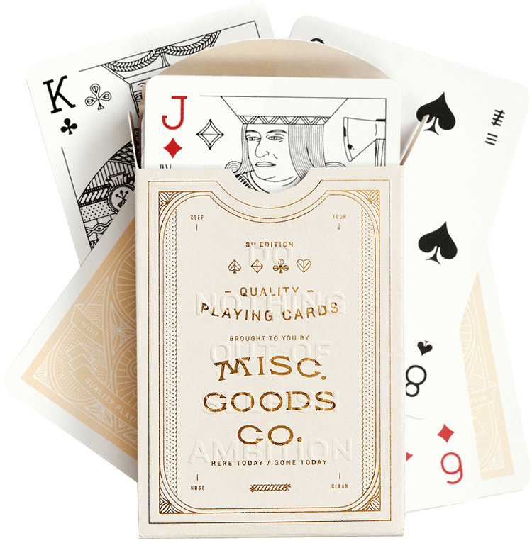 Playing Cards - Premium Grade, Made in USA – Misc. Goods Co.