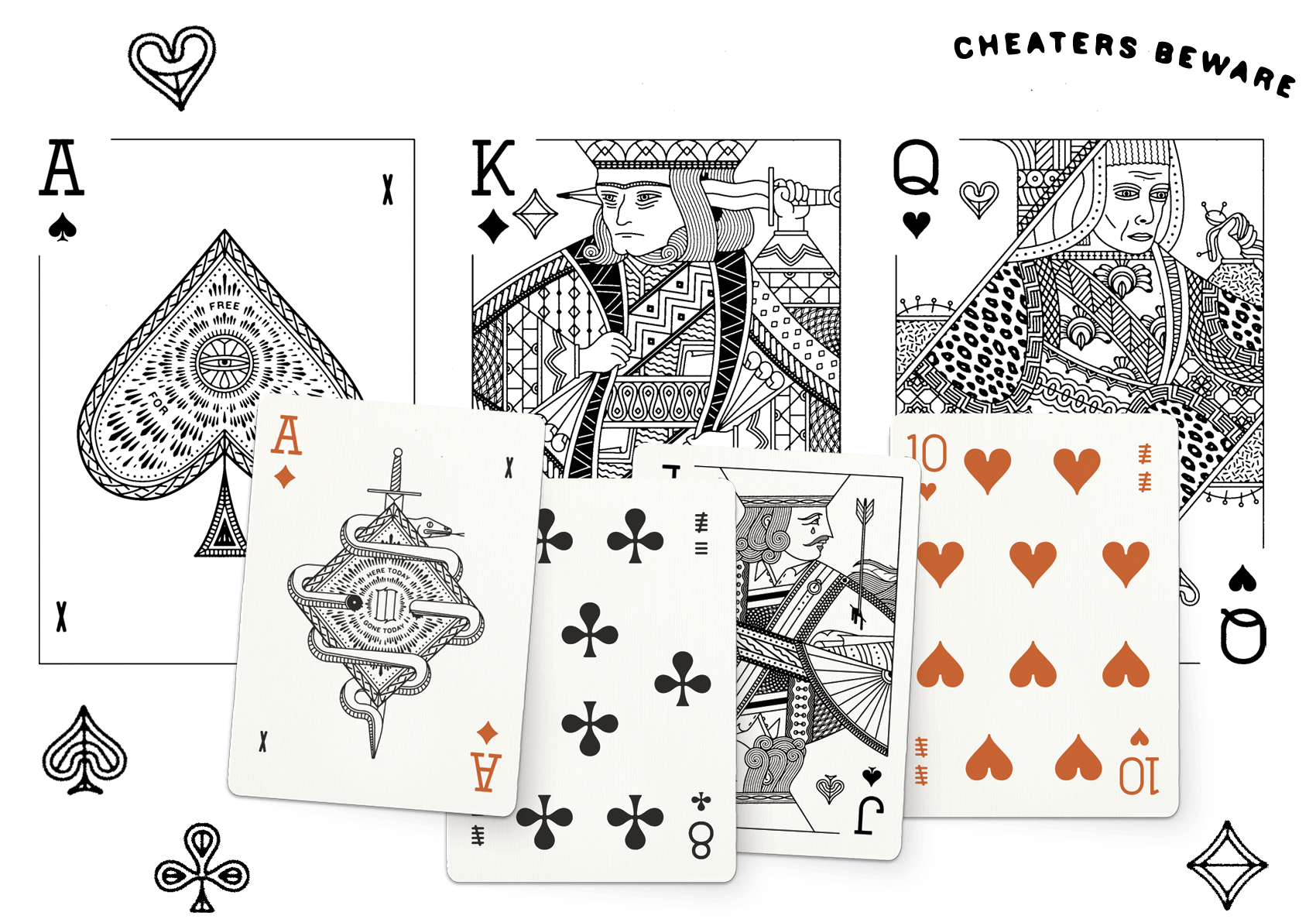 Playing cards artwork